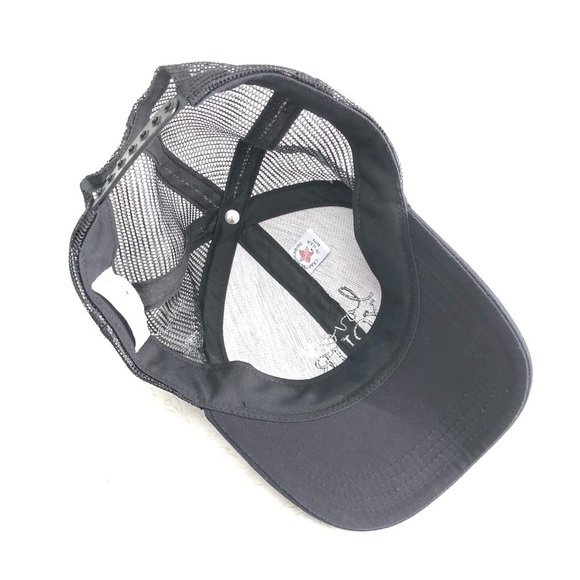 Love Your Melon Black Embroidered Trucker Hat Adjust EUC Unisex Adult One Size - Picture 5 of 7